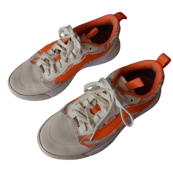 Vans Ultra Range Orange Sneakers Size 4 Men's and 5,5 Women Lace Up - Picture 1 of 8